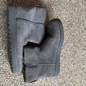 UGG Charcoal Suede Boots